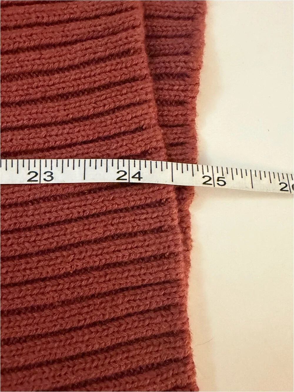 GAP Women's Chunky Knit Cardigan Sweater S Rust - Picture 5 of 7